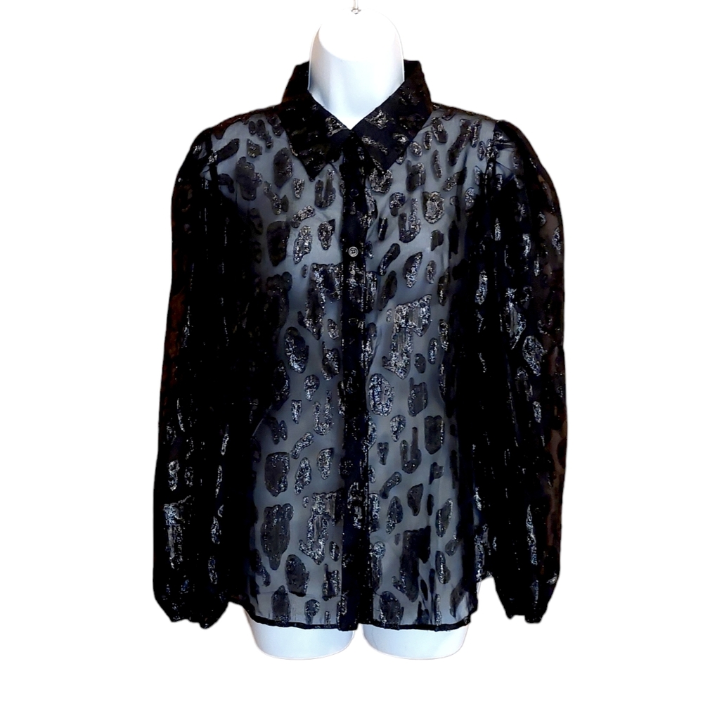Eight Paris semi-sheer blouse